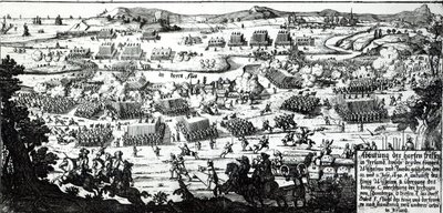 The Battle of the Boyne by German School